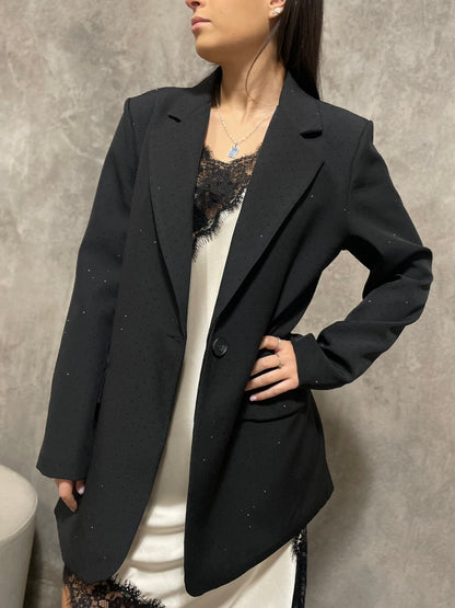 Blazer Strass Nero