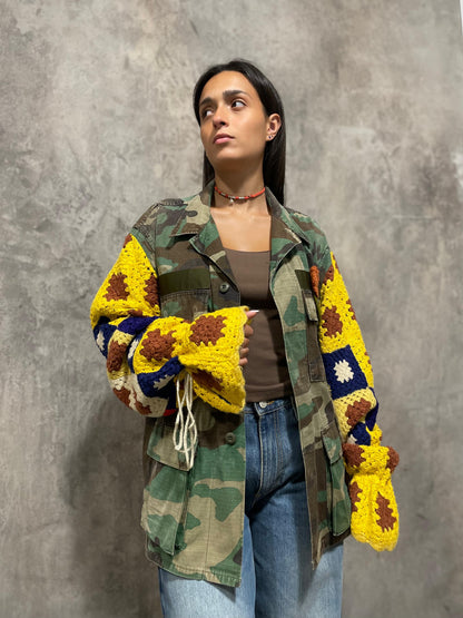 Giacca Maniche Crochet