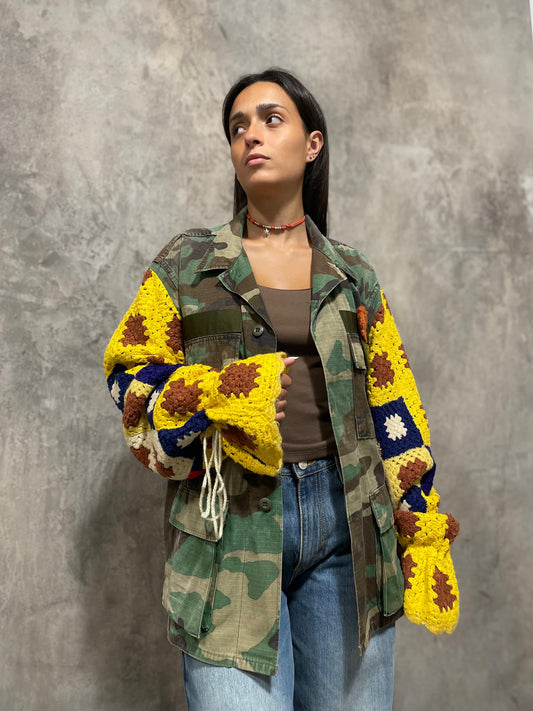 Giacca Maniche Crochet