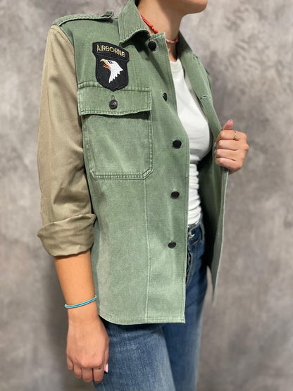 Giacca Militare Vintage Patch