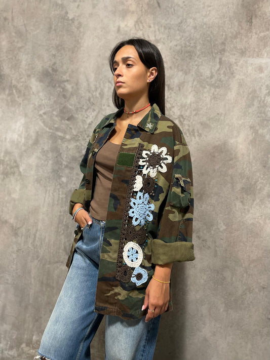 Camicia Militare Crochet