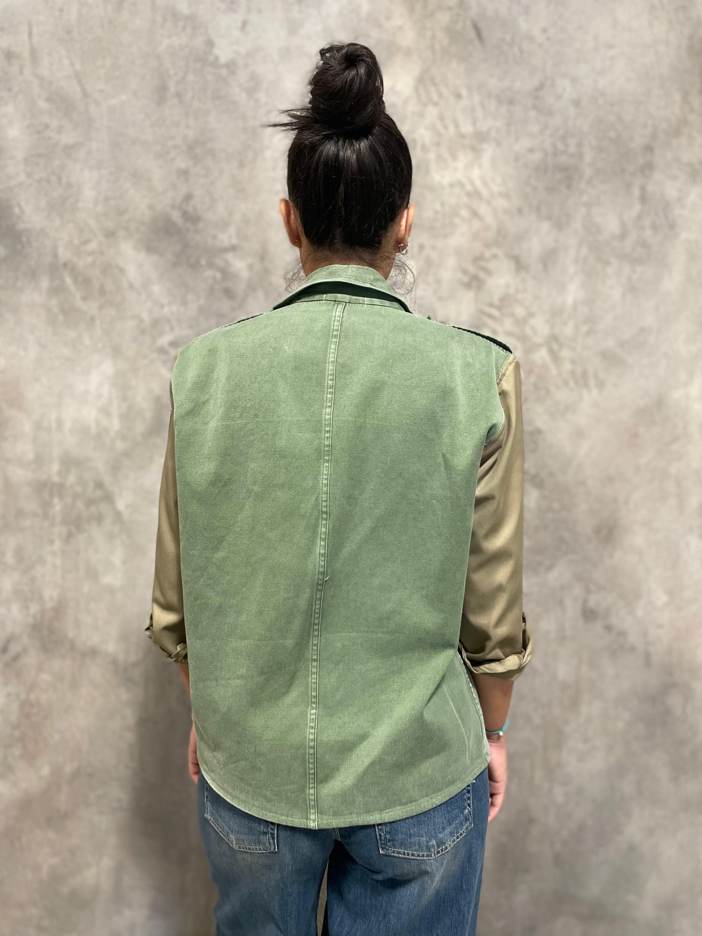 Giacca Militare Vintage Patch