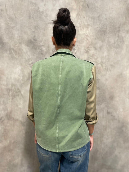 Giacca Militare Vintage Patch