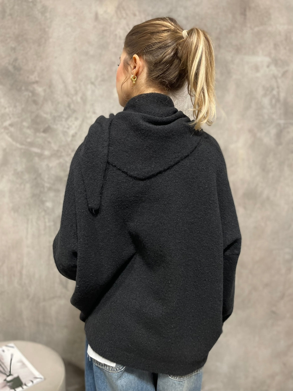 Girocollo Sciarpa Nero