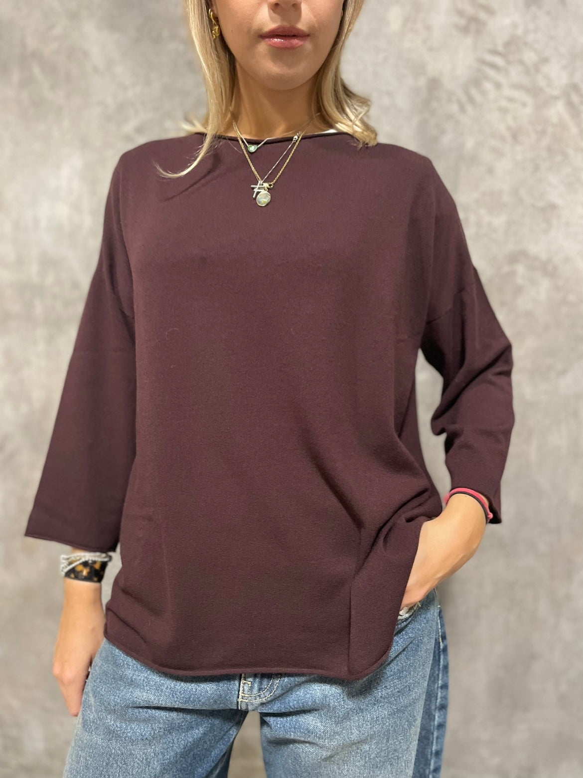 Maglia Rotolino Mogano