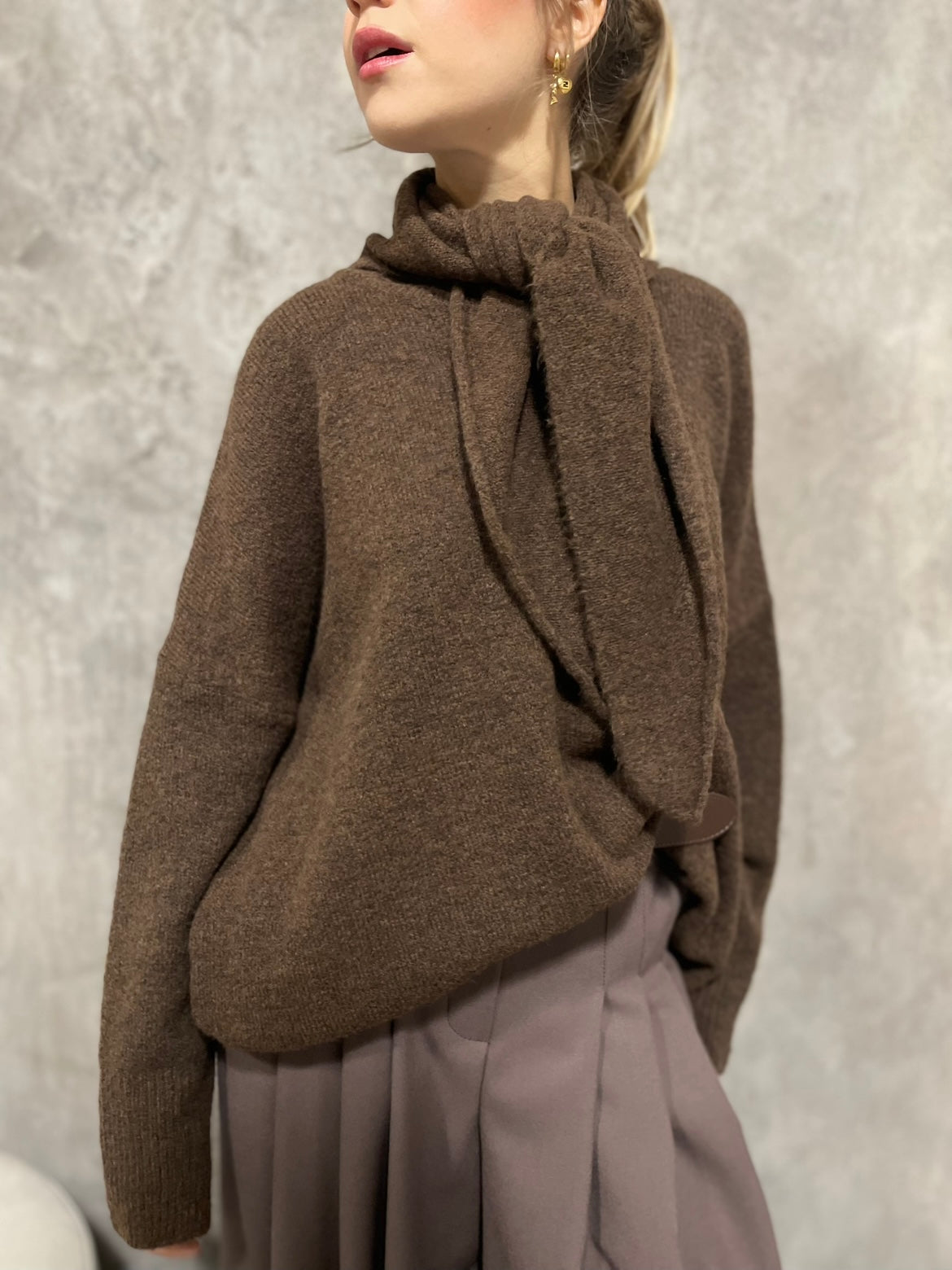 Girocollo Sciarpa Moro