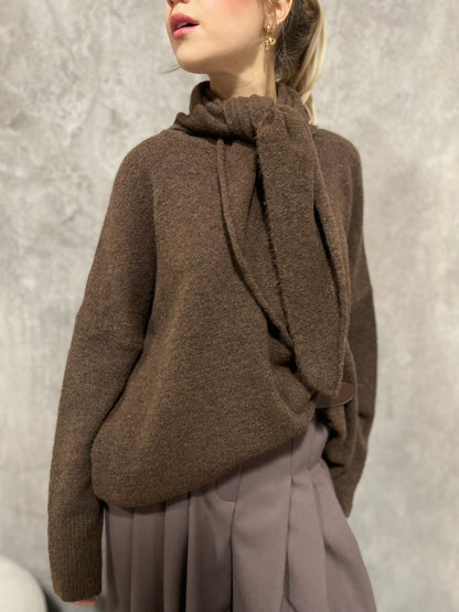 Girocollo Sciarpa Moro