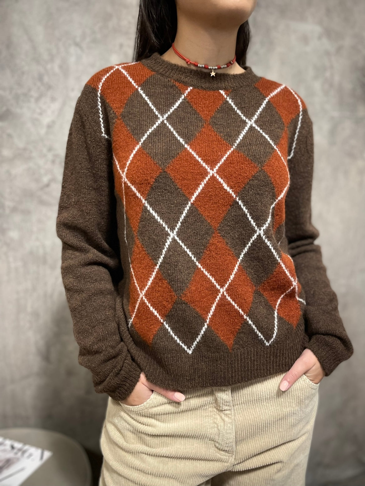 Girocollo Rombi Moro