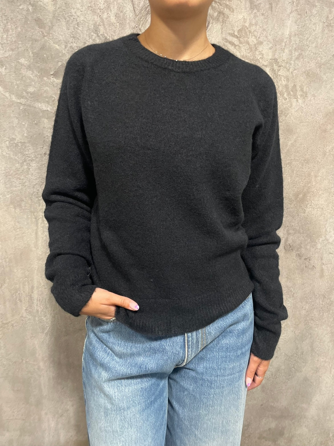 Girocollo Alpaca Nero