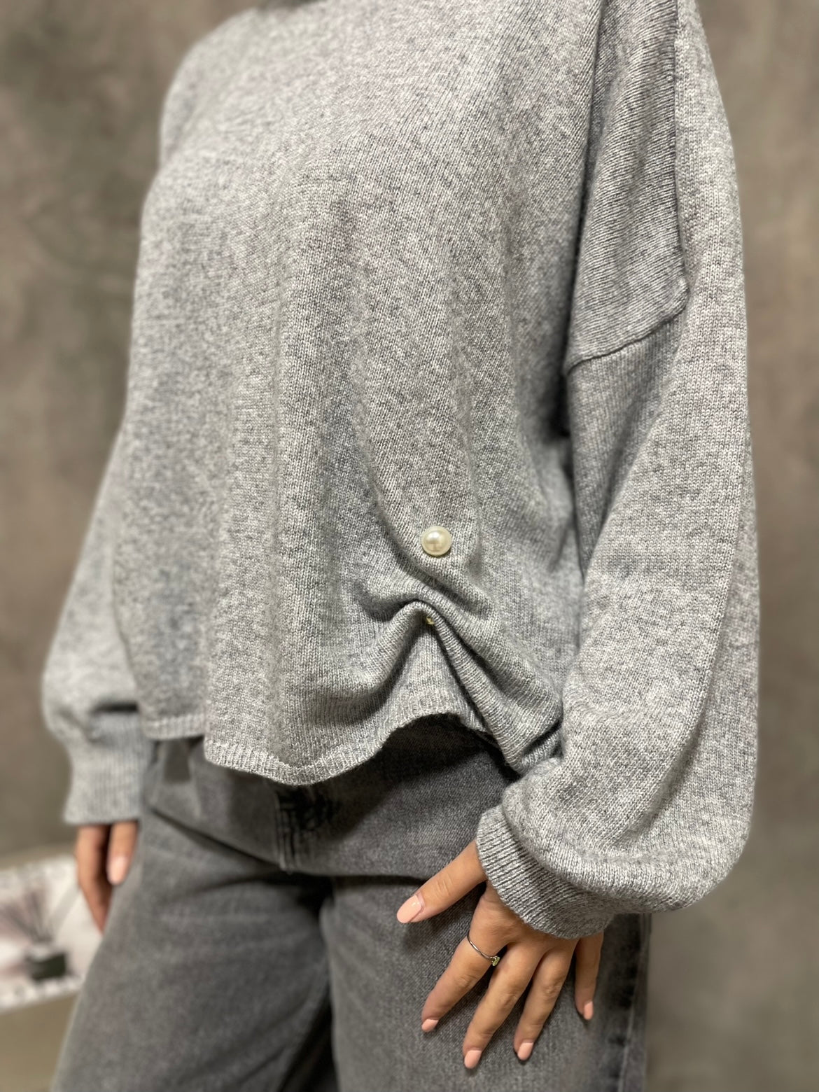 Maglia Spilla Grigia