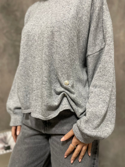 Maglia Spilla Grigia