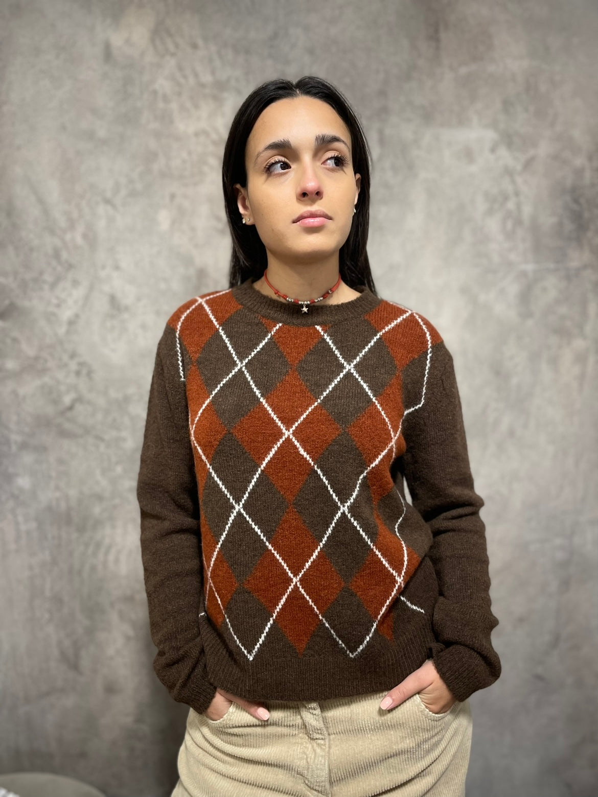 Girocollo Rombi Moro