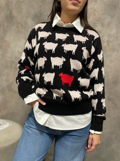 Girocollo Fantasia Nero