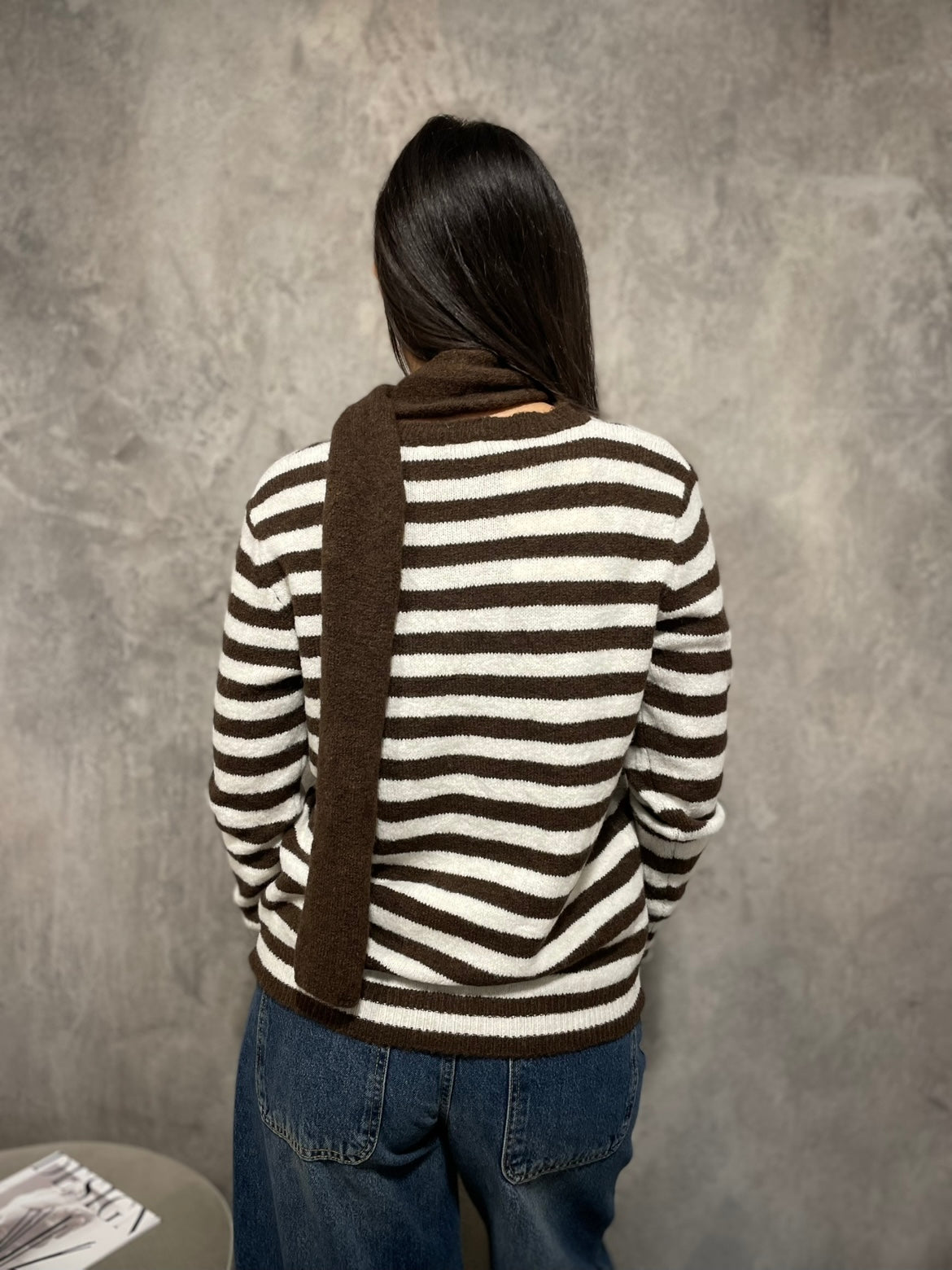 Girocollo Righe Moro