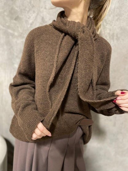 Girocollo Sciarpa Moro