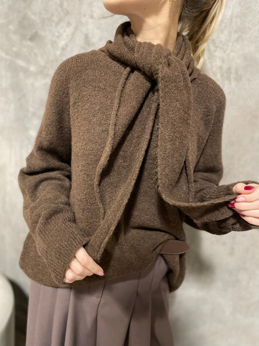 Girocollo Sciarpa Moro