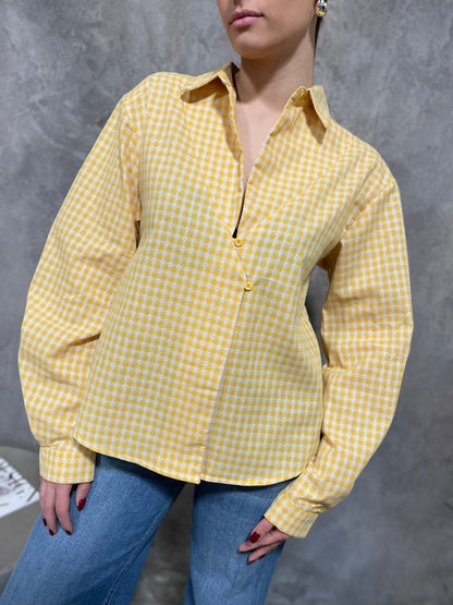 Camicia Check Gialla