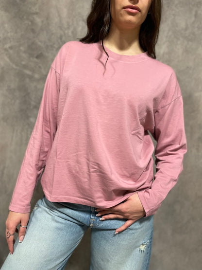 T-shirt Manica Lunga Rosa
