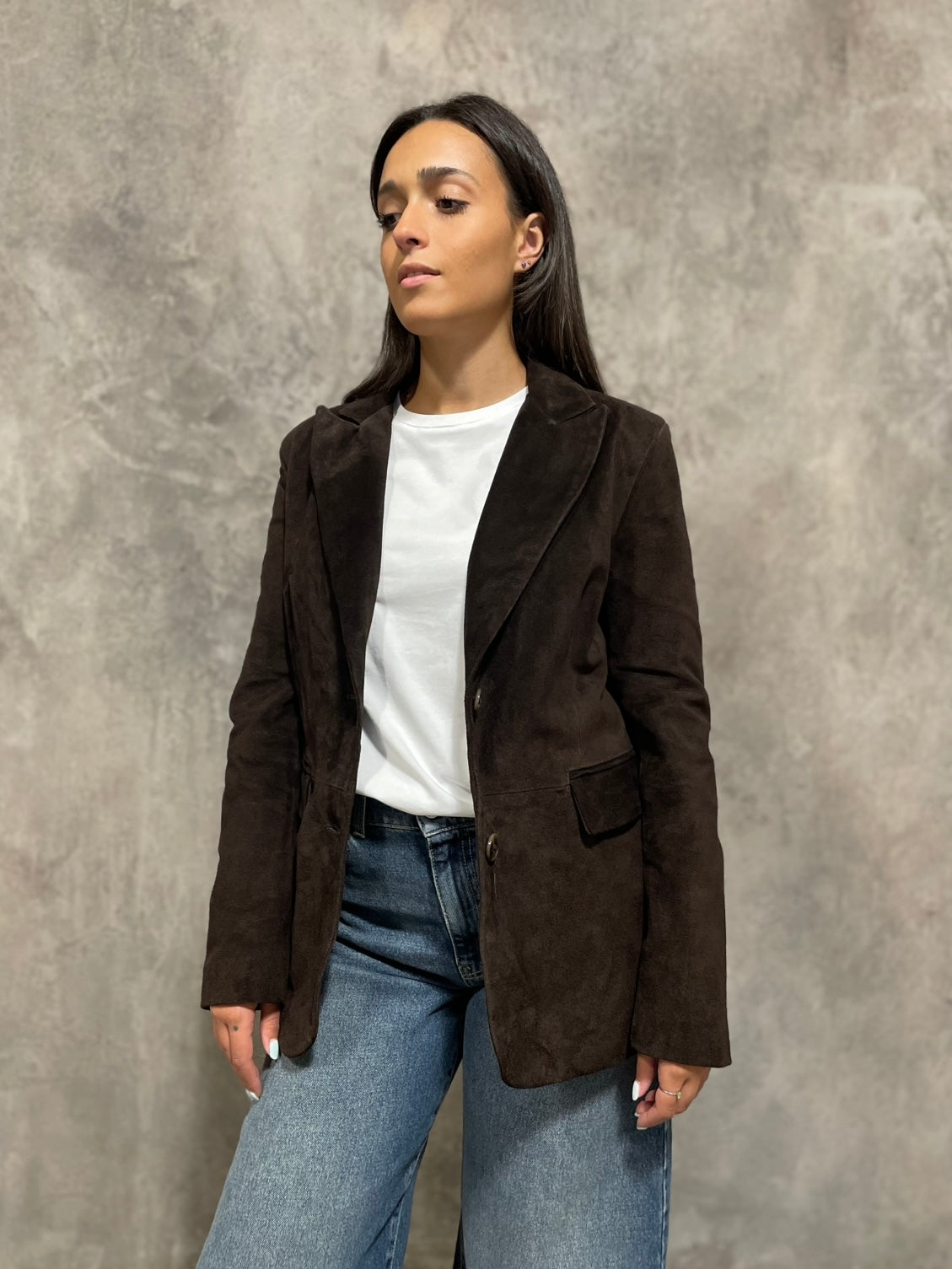 Giacca Suede Moro