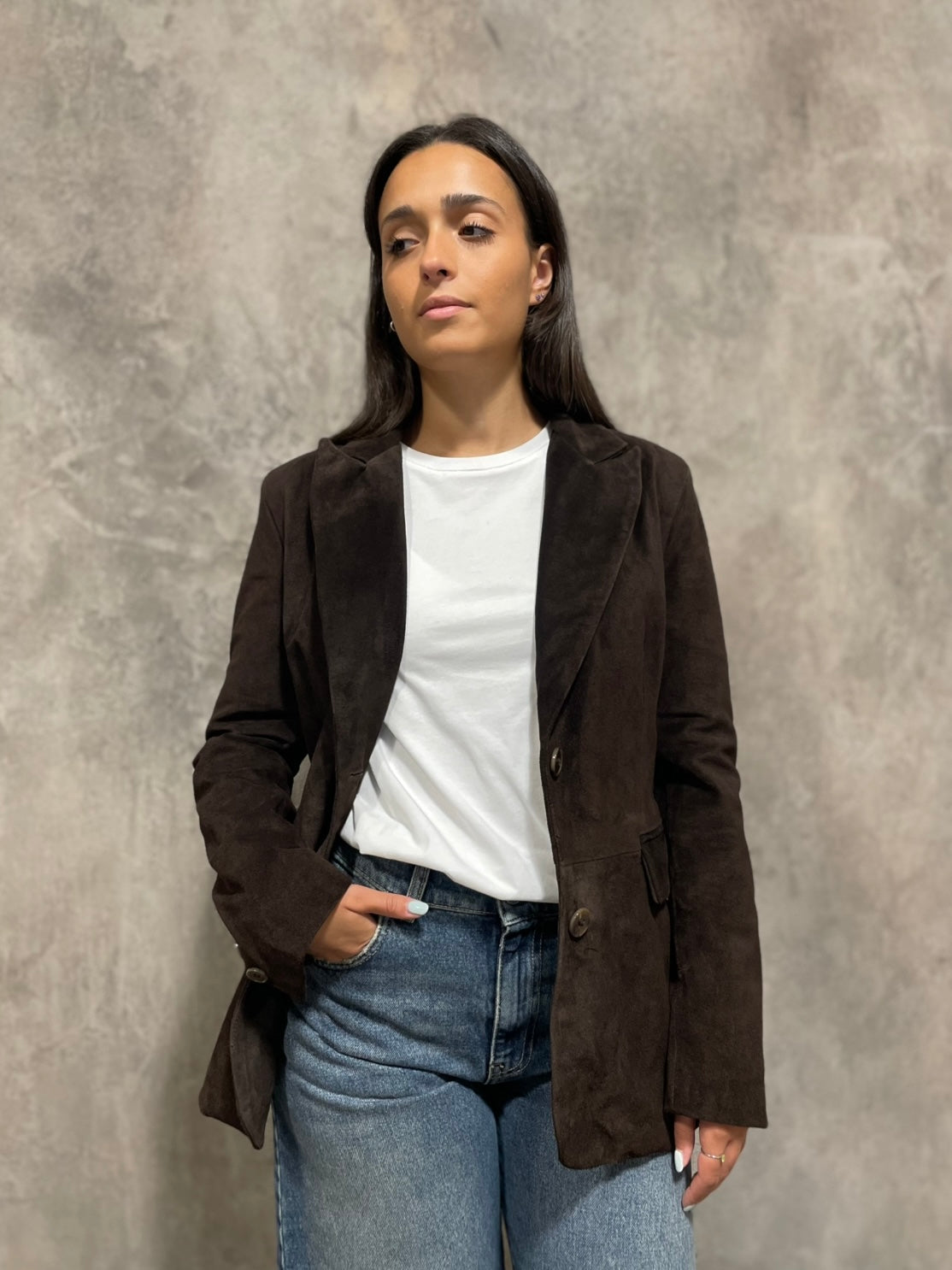 Giacca Suede Moro