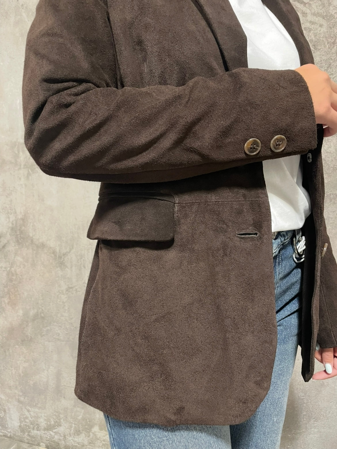 Giacca Suede Moro