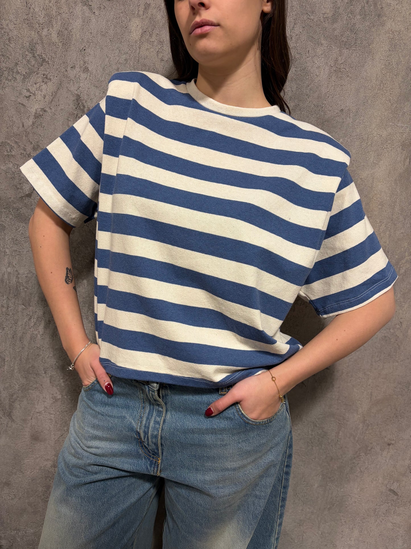 T-shirt Spalloni Righe