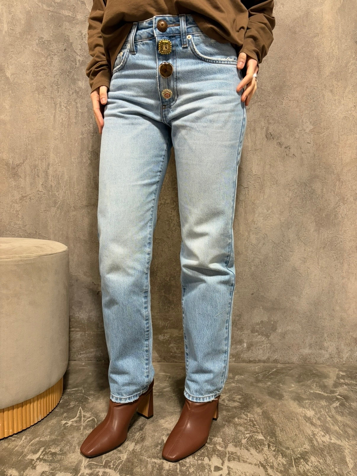 Jeans Zoe Bottoni Gioiello