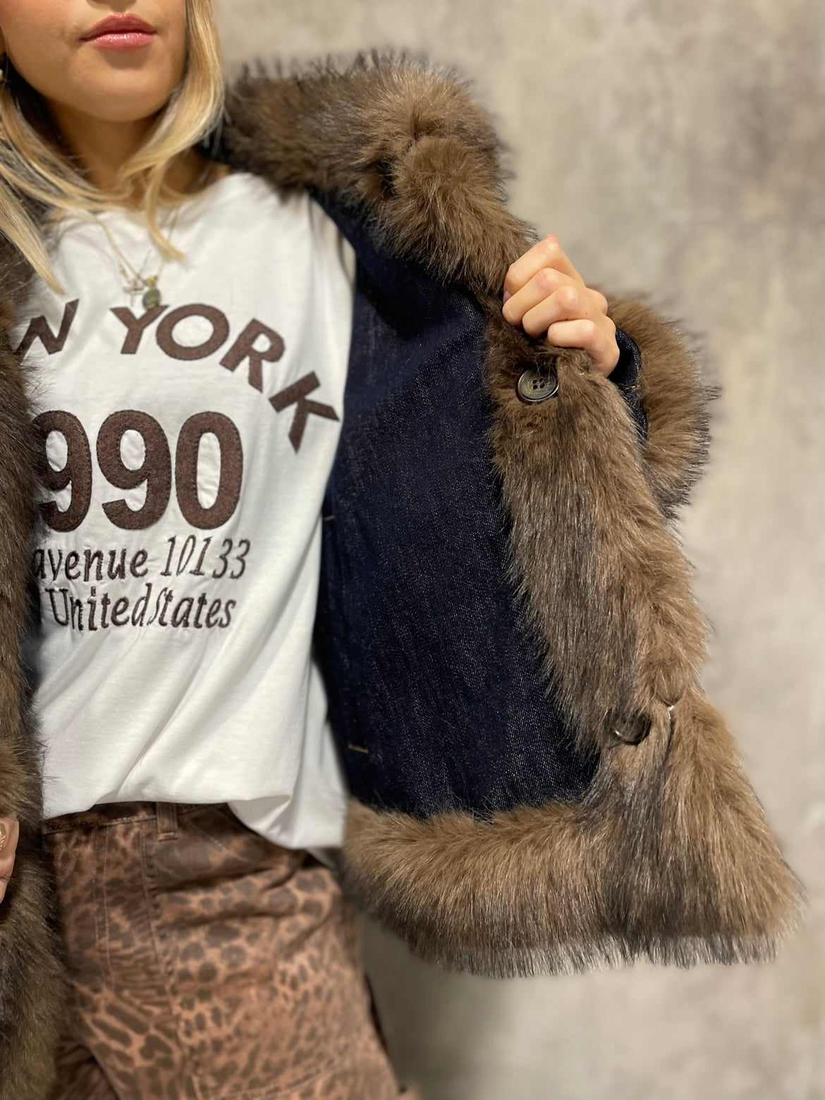 Giacca Reversibile Denim