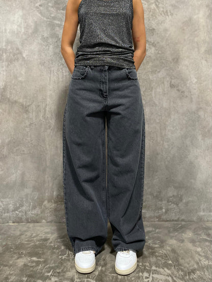 Jeans Borchie Grigio