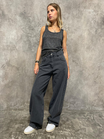 Jeans Borchie Grigio