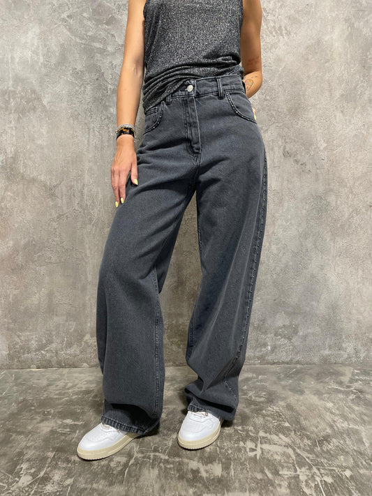 Jeans Borchie Grigio