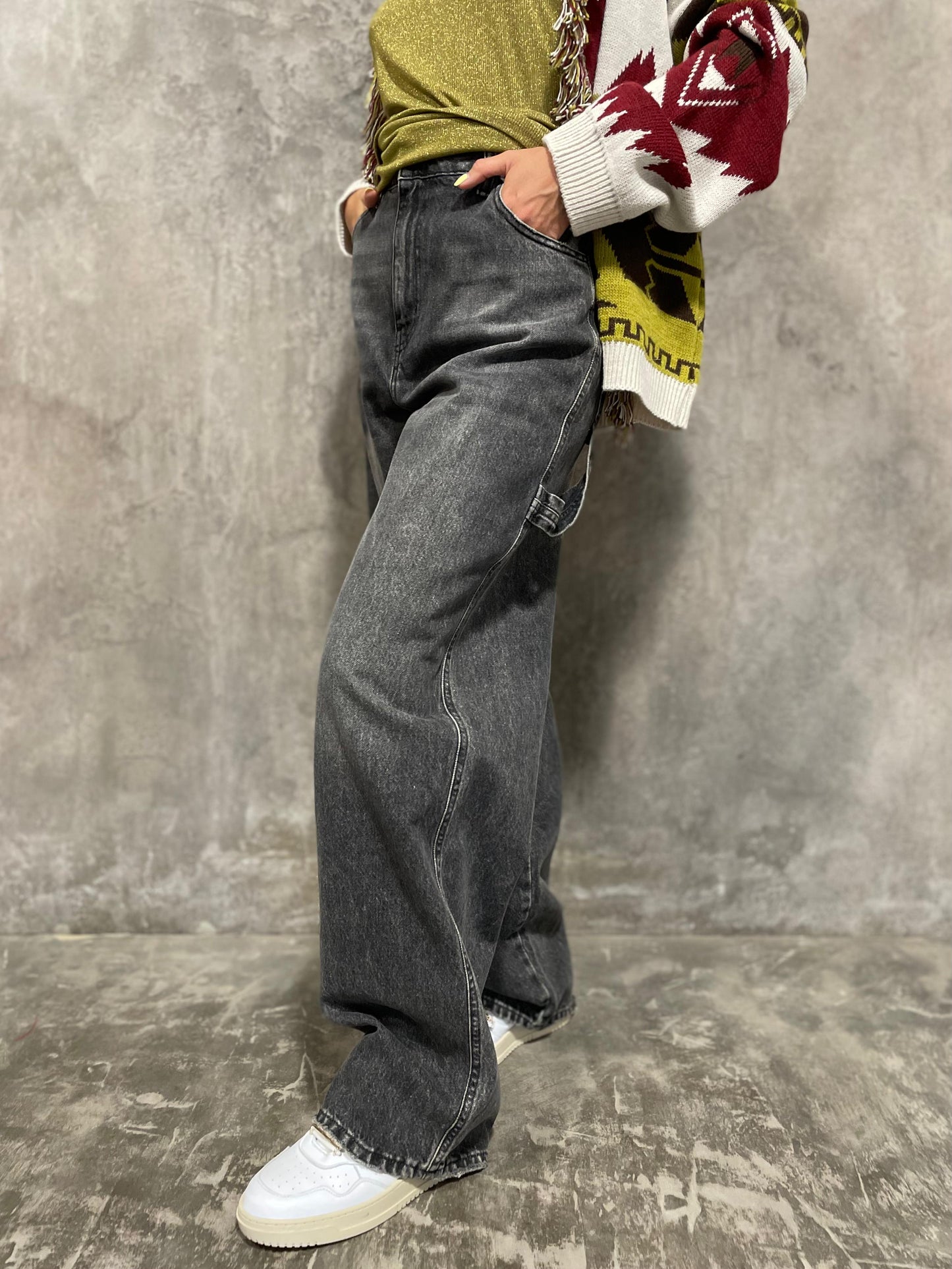 Jeans Work Grigio