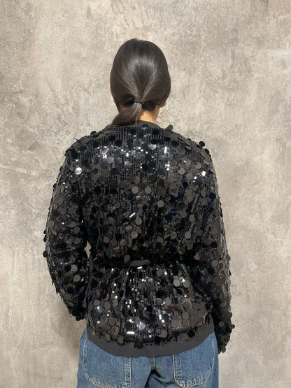 Kimono Paillettes Nero