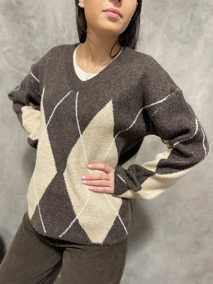 Scollo a V Rombi Moro