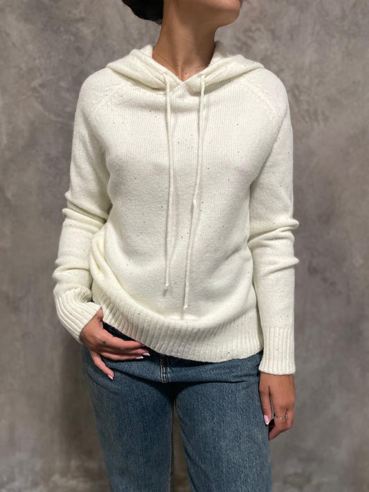 Maglia Micro Paillettes Panna