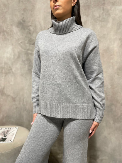 Completo Collo Alto Grigio