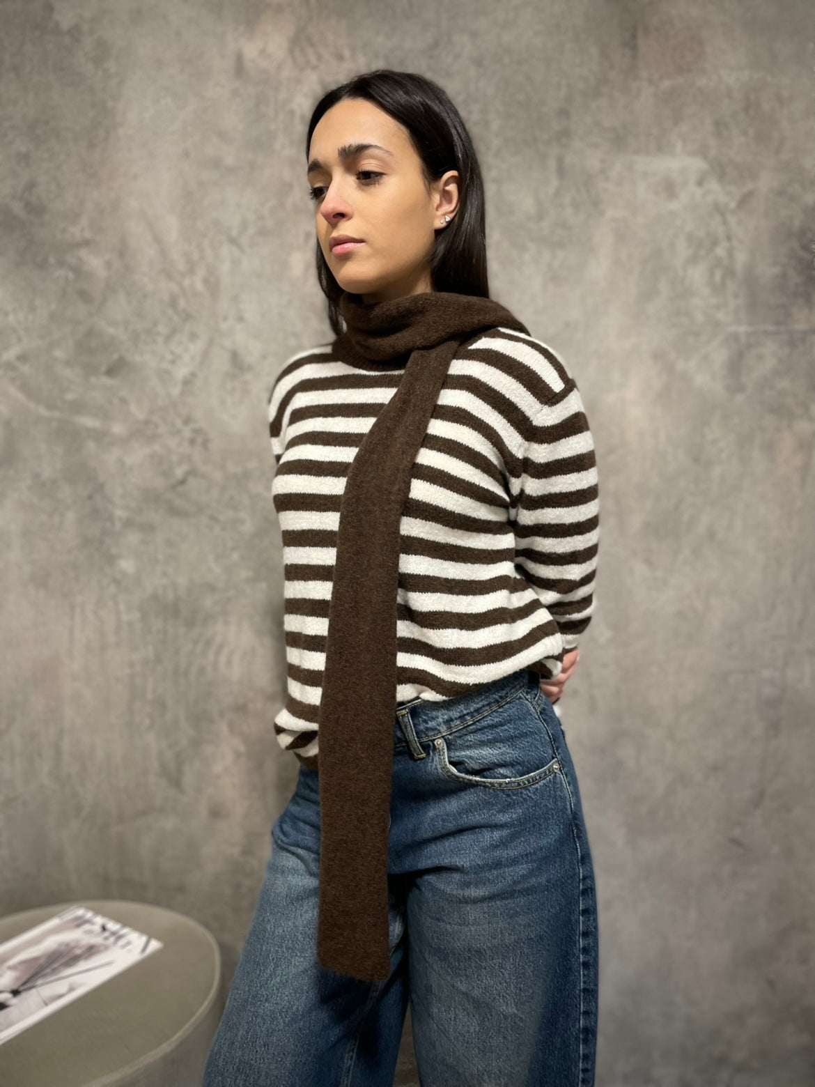 Girocollo Righe Moro