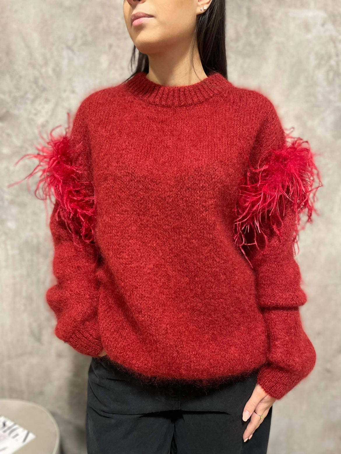 Maglia Mohair Piume