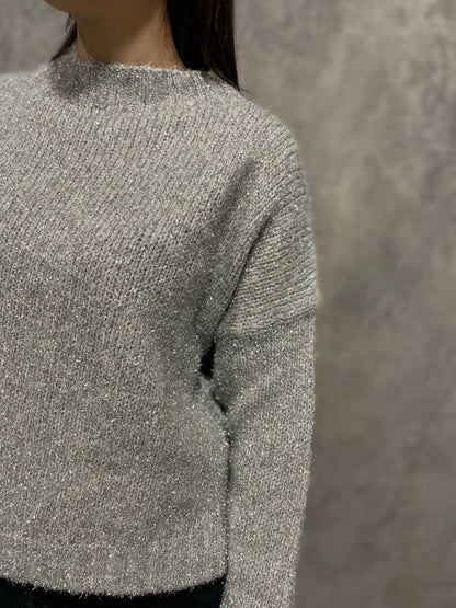 Maglia Tortora Lurex