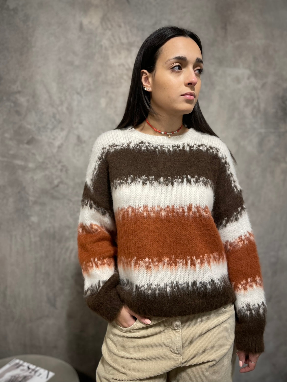 Maglia Garzata Righe