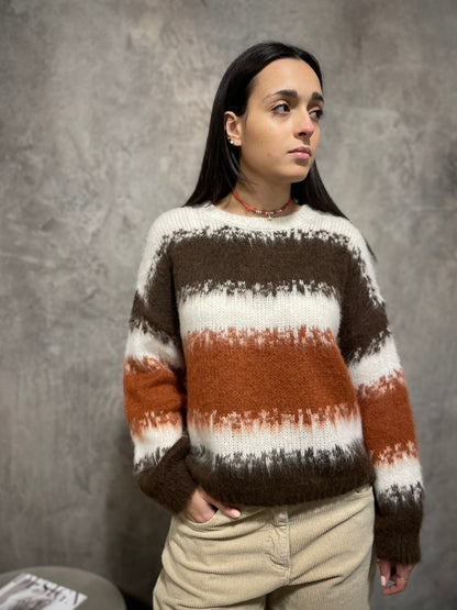 Maglia Garzata Righe