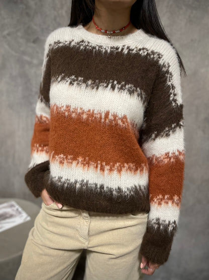 Maglia Garzata Righe