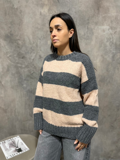 Girocollo Righe Vicolo