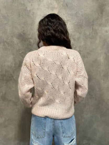 Girocollo Trecce Rosa