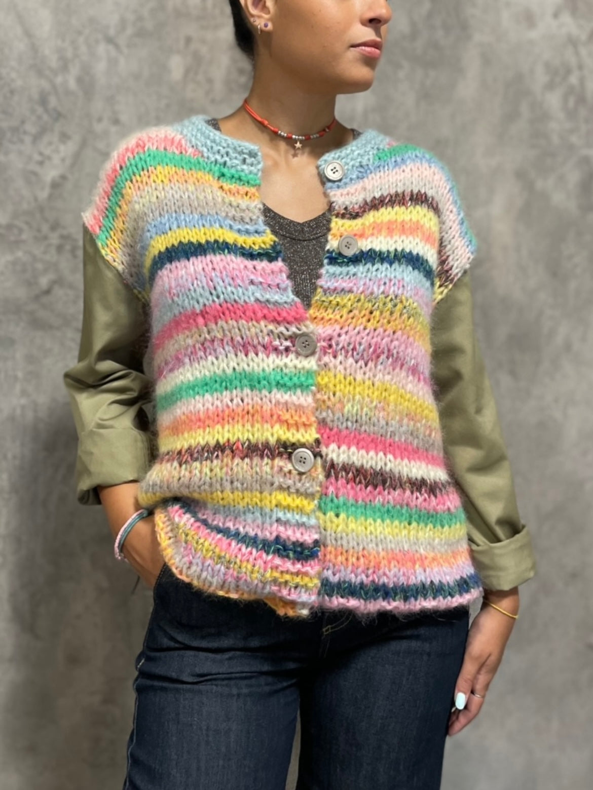 Maglia Handmade Combinata