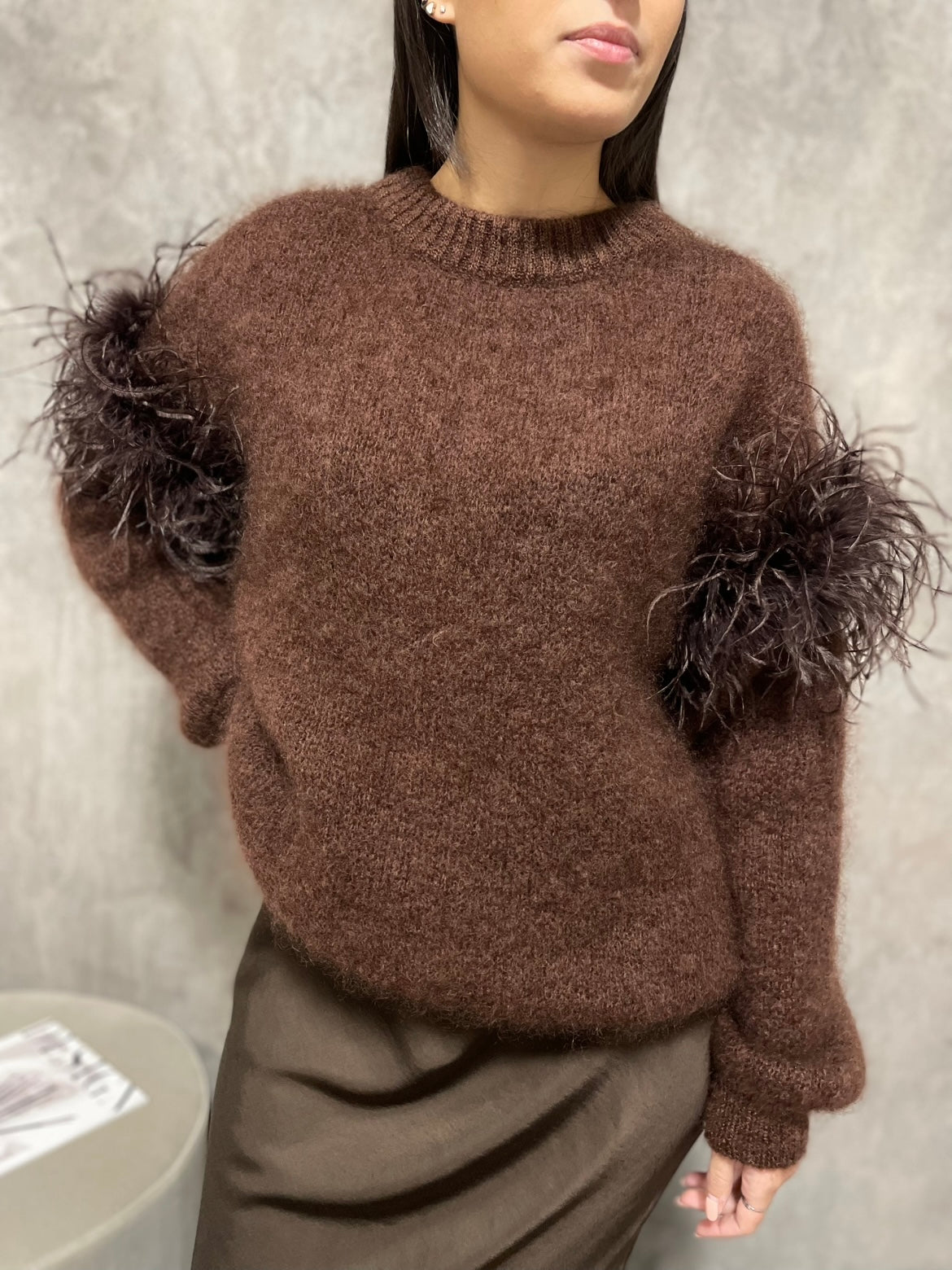Maglia Mohair Piume