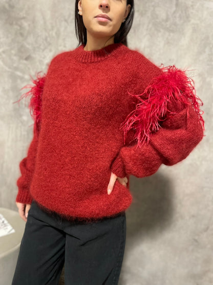 Maglia Mohair Piume