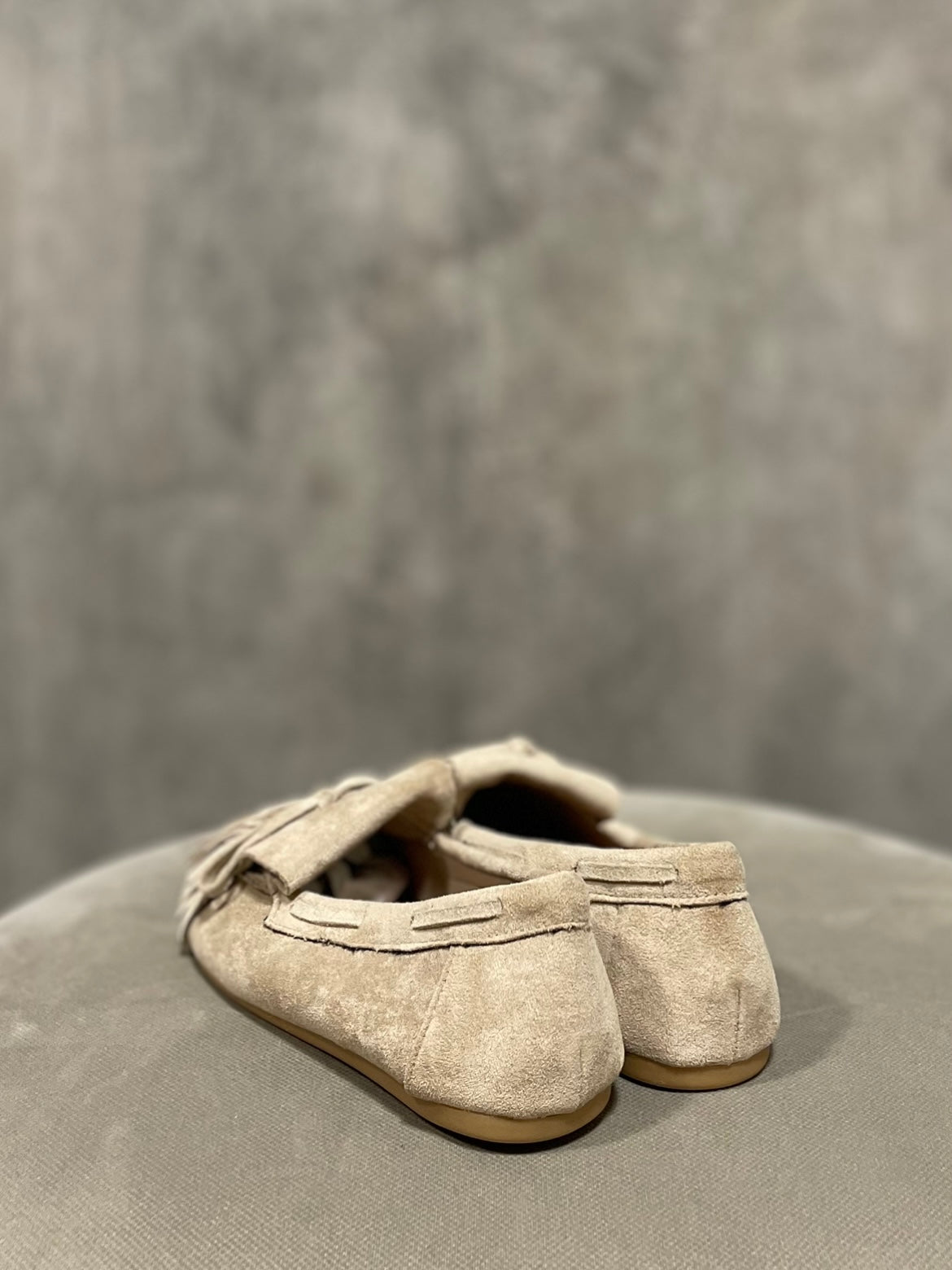 Mocassino Frange Beige