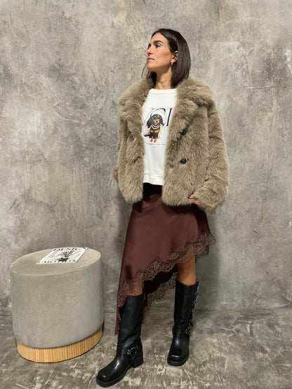 Ecopelliccia Doppiopetto