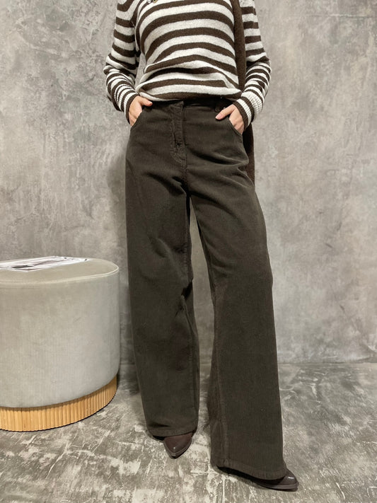 Pantalone Velluto Moro